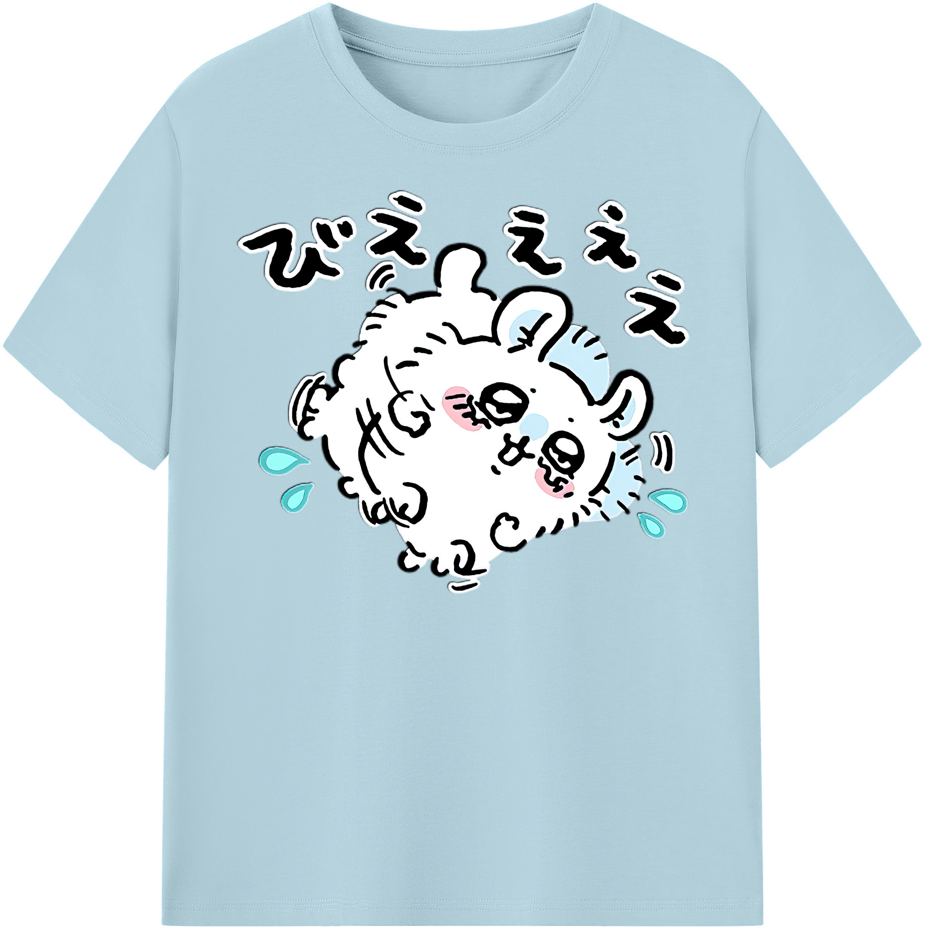 （画像用） ちいかわ モモンガ Chii-kawa Momonga 綿100％半袖Tシャツ（フロントプリント）